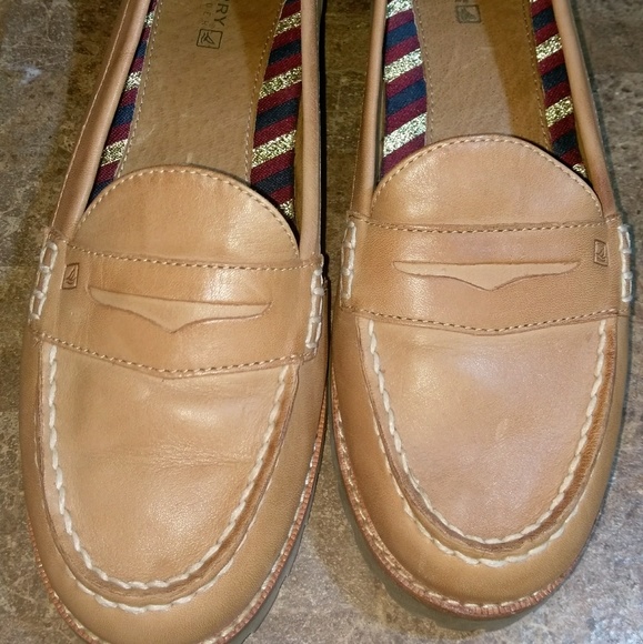 sperry seaport penny loafer black